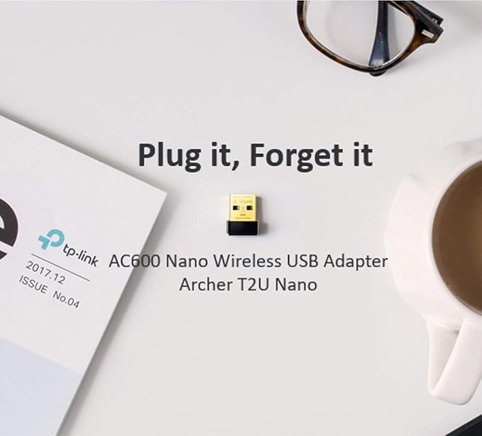 TP-Link AC600 USB Wi-Fi Dongle, Dual Band 5 GHz Wireless Adapter for PC, Desktop and Laptop