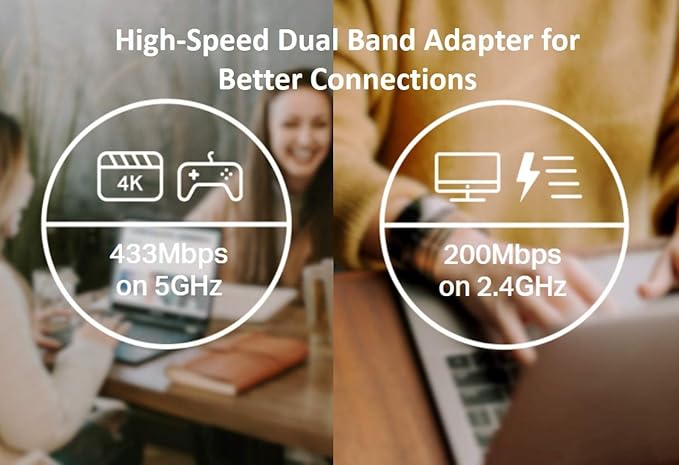 TP-Link AC600 USB Wi-Fi Dongle, Dual Band 5 GHz Wireless Adapter for PC, Desktop and Laptop