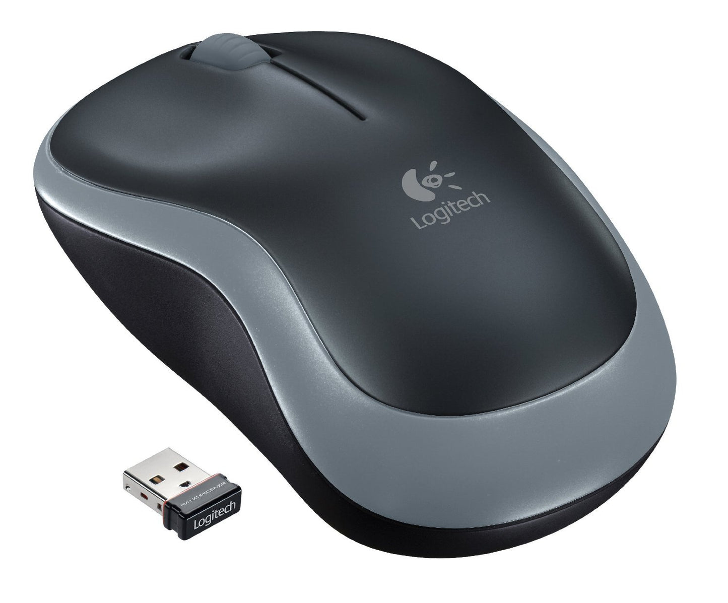 Logitech M185 Wireless Mouse, 2.4 GHz with USB Nano Receiver