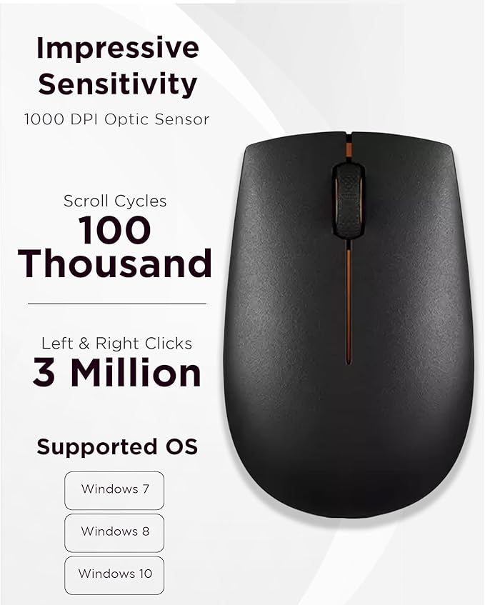 Lenovo 300 Wireless Compact Mouse