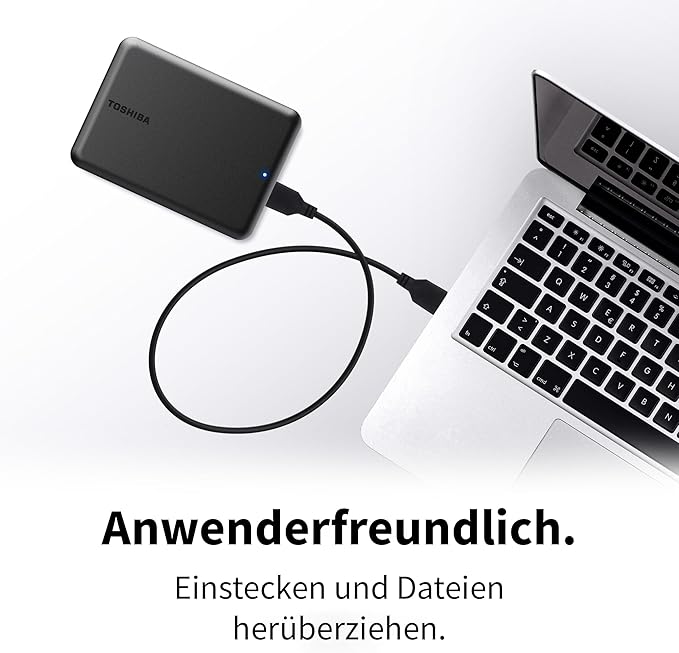 Toshiba Canvio Partner 2TB Portable 2.5" External HDD, USB 3.2 Gen 1,