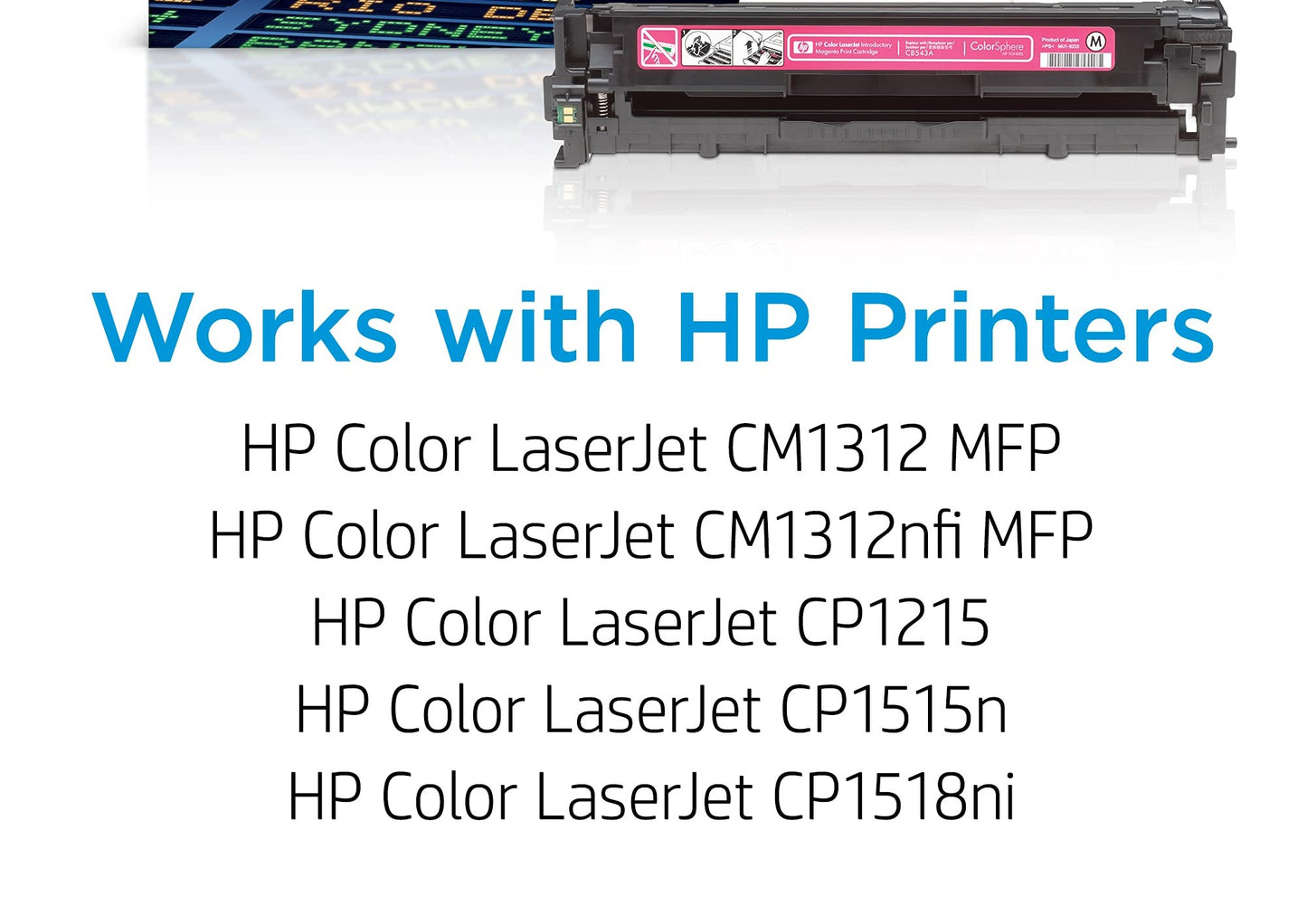 laser toner cartridge CB540A BK (black) CB1213 / CB 1214 / CB1215 / CB1216 / CB1217 / CB1513 / CB1514 / CB1516 / CB1517 / CM1312 MFP CM1312nfi CP1215 CP1515n CP1518ni