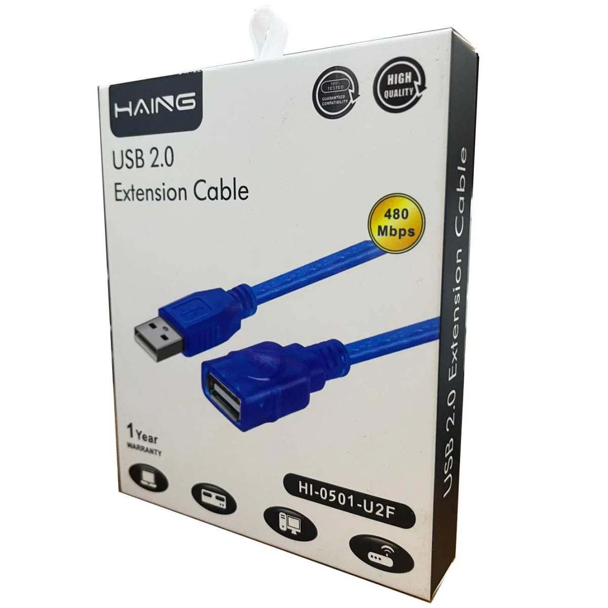 HI-0501-U2F USB 2.-5 MATER EXTENSION CABLE