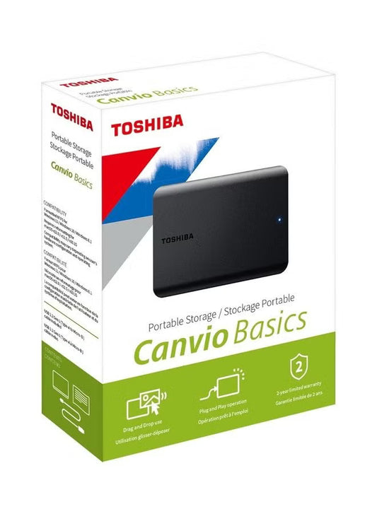 Toshiba Canvio Basics 4TB Portable External Hard Drive USB 3.0, Black
