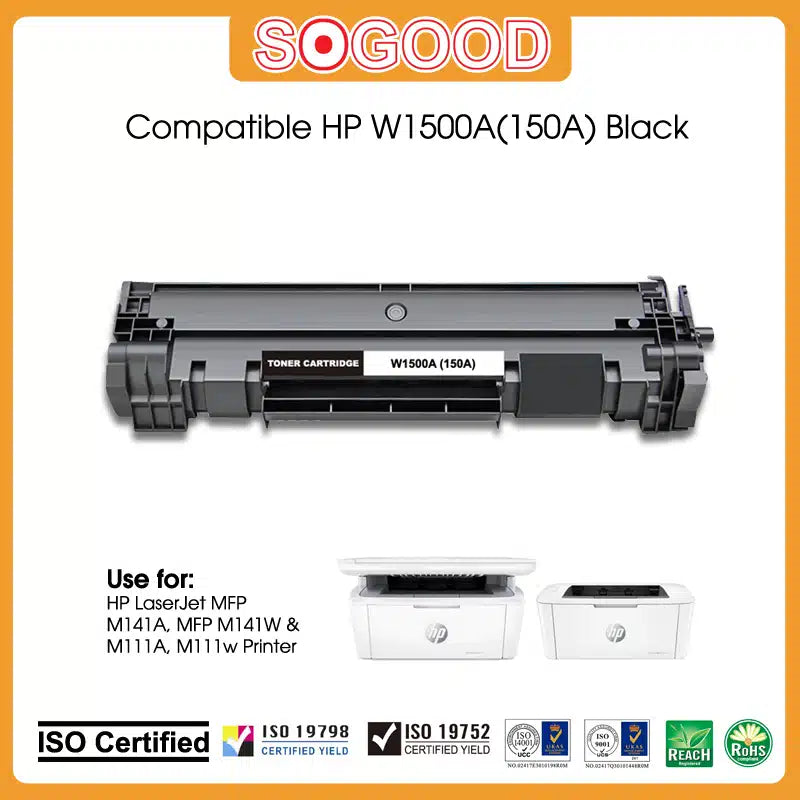 laser toner cartridge W1500A BK (black)  M111a M111w MFP M141a M141w MFP M141a M141w