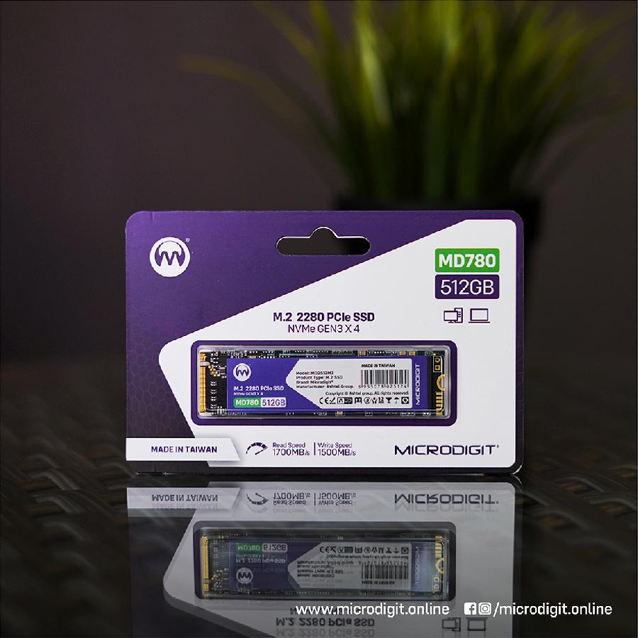 MICRODIGIT M.2 2280 PCIe SSD 512GB - NVMe GEN3 X 4