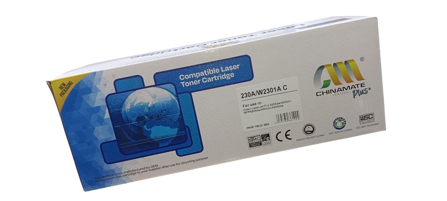 laser toner cartridge C (cyan) 230A/ W2302A MFP 4303 / 4203dw / 4203dn/MFP 4303dw / 4303dn / 4303fdw