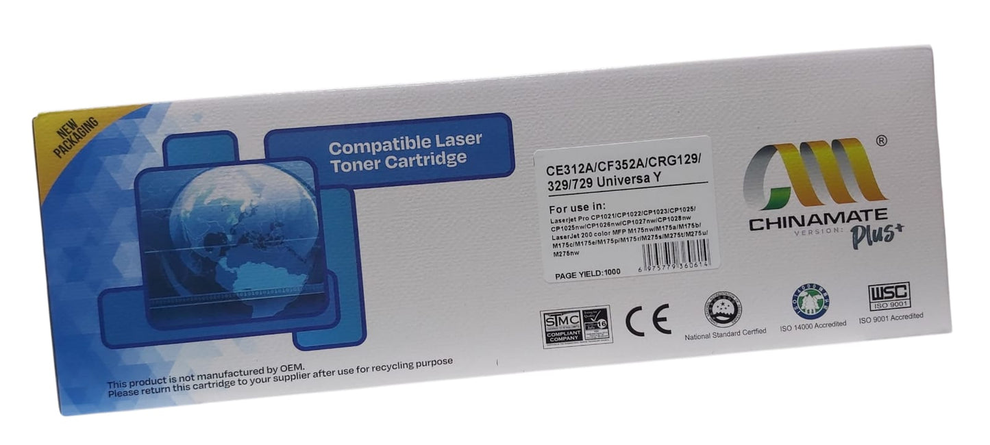 laser toner cartridge CF352A CE 312A Y (yellow) M175 M175nw M175a M176n M177fw CP1025 CP1025nw M275 M275nw