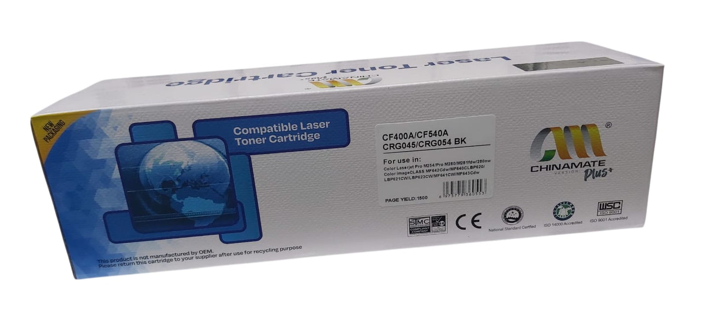 laser toner cartridge Cf400A/ 201A BK (black)  MFP M277dw M277c6 M252dw M252n M252 M277 M277n 277dw