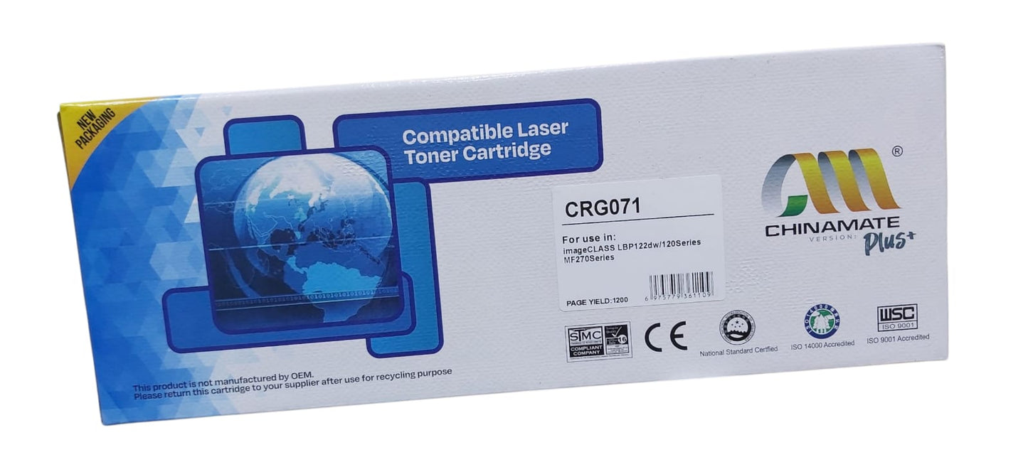 laser toner cartridge 071H BK (black) LBP122dw LBP122 LBP120 MF270 MF273dw MF272dw MF275dw