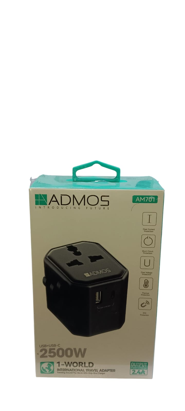 ADMOS INTERNATIONAL TRAVEL ADAPTER AM-701