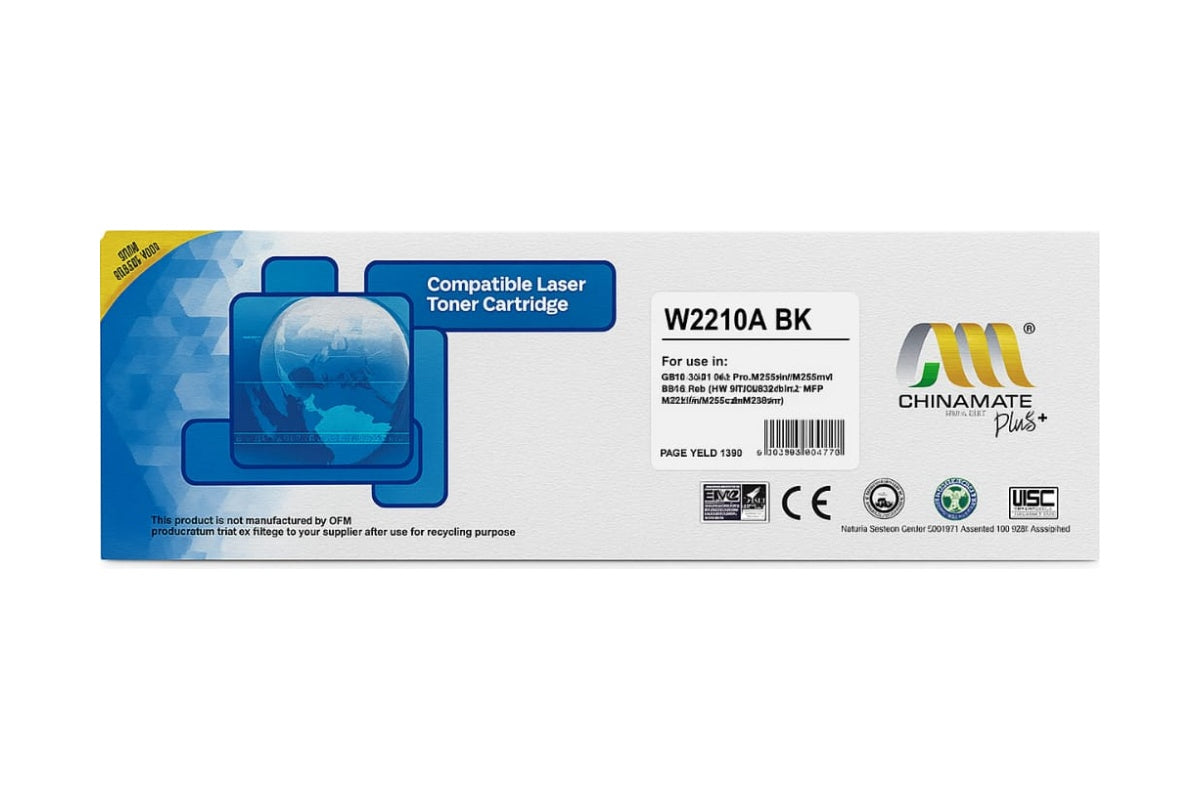 laser toner cartridge BK (black)  W2210A 207A M255dw M255nw MFP M282nw M283cdw M283fdw Printers