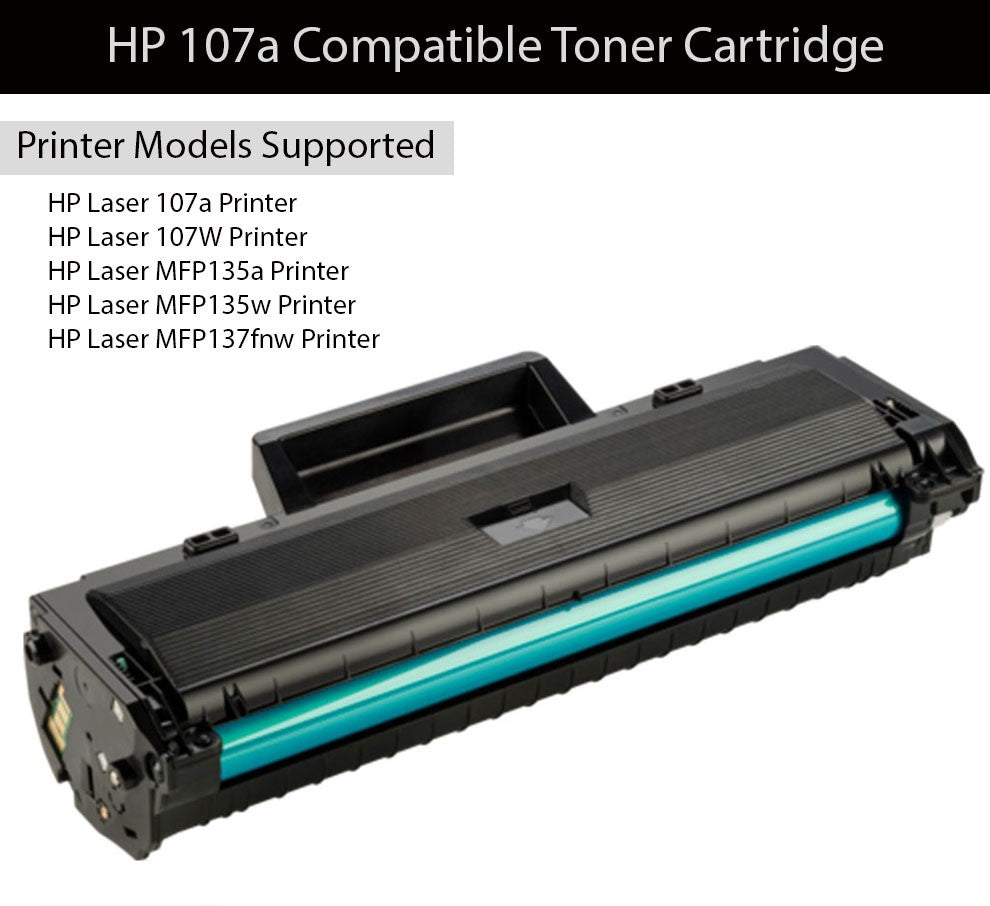 laser toner cartridge W1107A BK (black) 107a MFP 135a 135w 137fnw Printer 107w 107 w1107 1107a