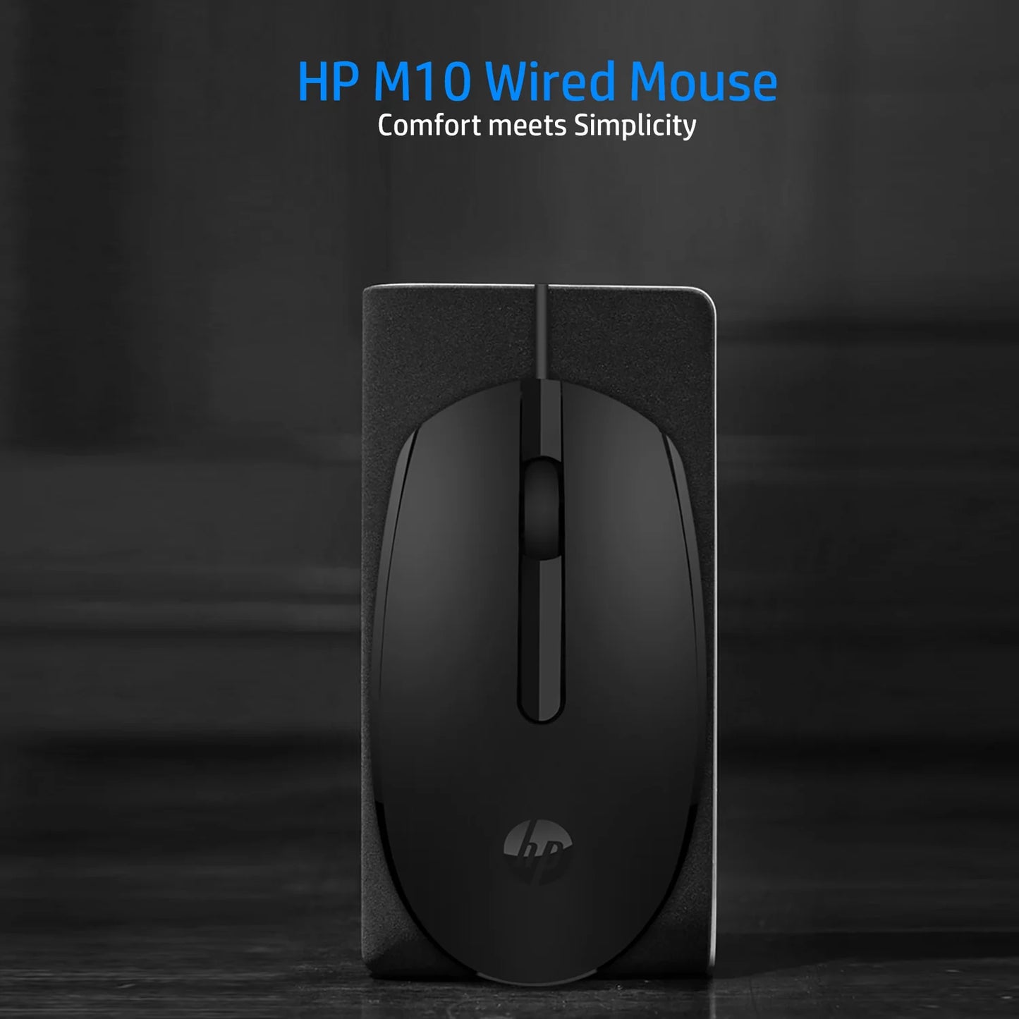 HP MOUSE M10 WIRED -BLACK