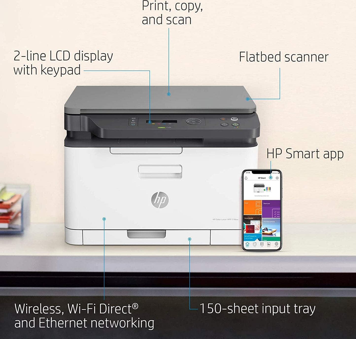 HP Color Laser MFP 178nw (4ZB96A)