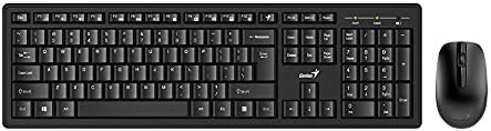 Genius KM-8200 Smart Wireless Keyboard and Mouse Set, Black