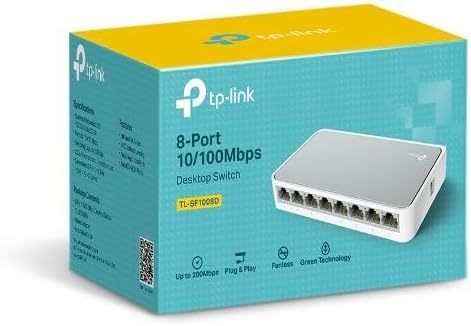 TP-Link 8 Port 10/100Mbps Fast Ethernet Switch | Desktop Ethernet Splitter