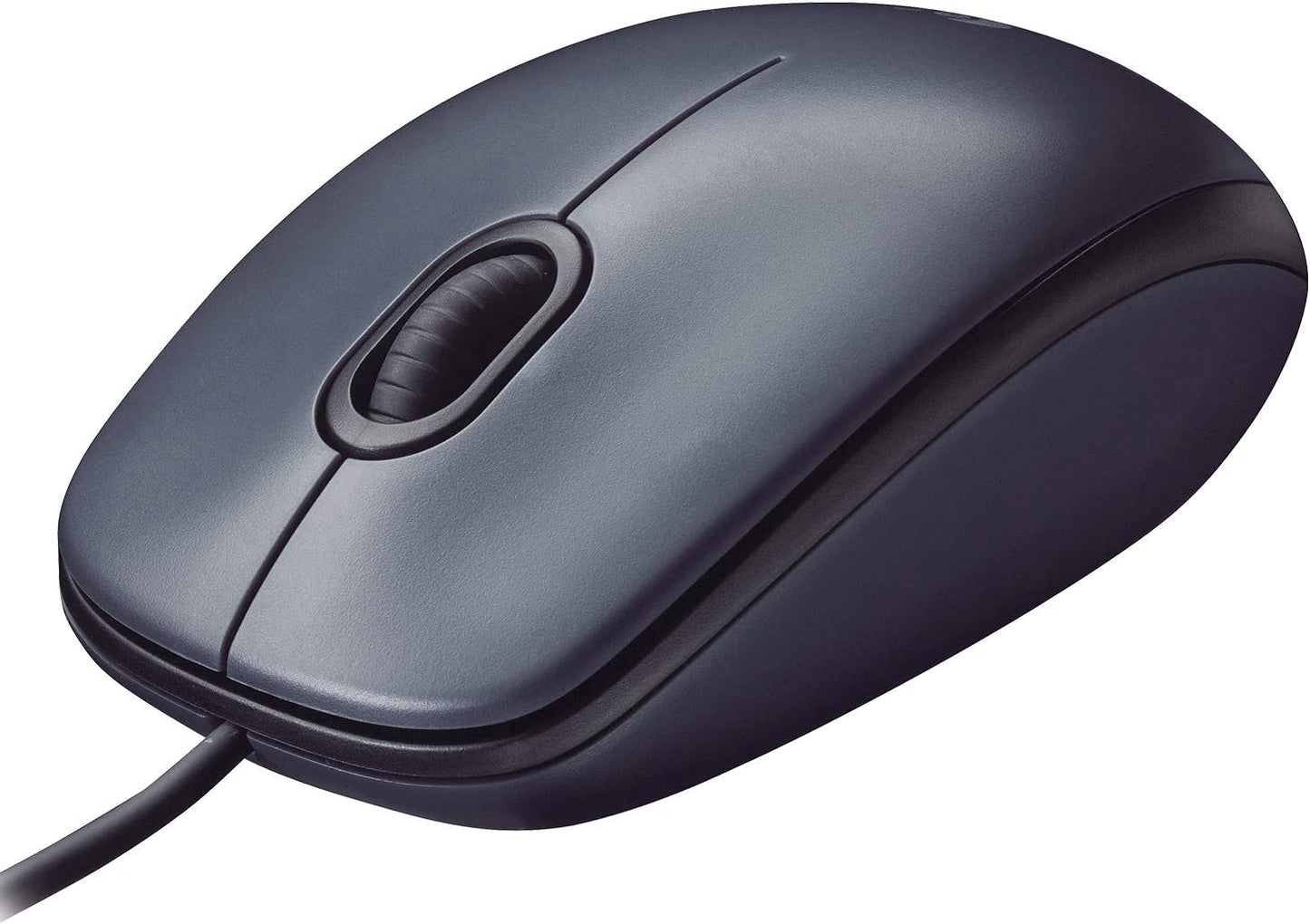 Logitech M90 USB Wired Mouse, 3 Buttons, Optical Tracking, 1000 DPI, Ambidextrous