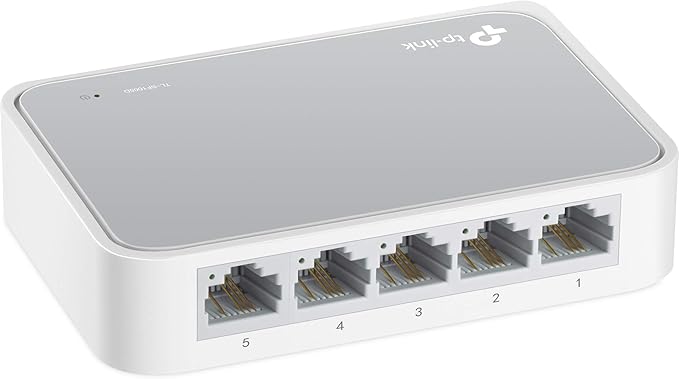 TP-Link 5 Port 10/100 Mbps Fast Ethernet Switch | Desktop Ethernet Splitter | Ethernet Hub | Plug & Play