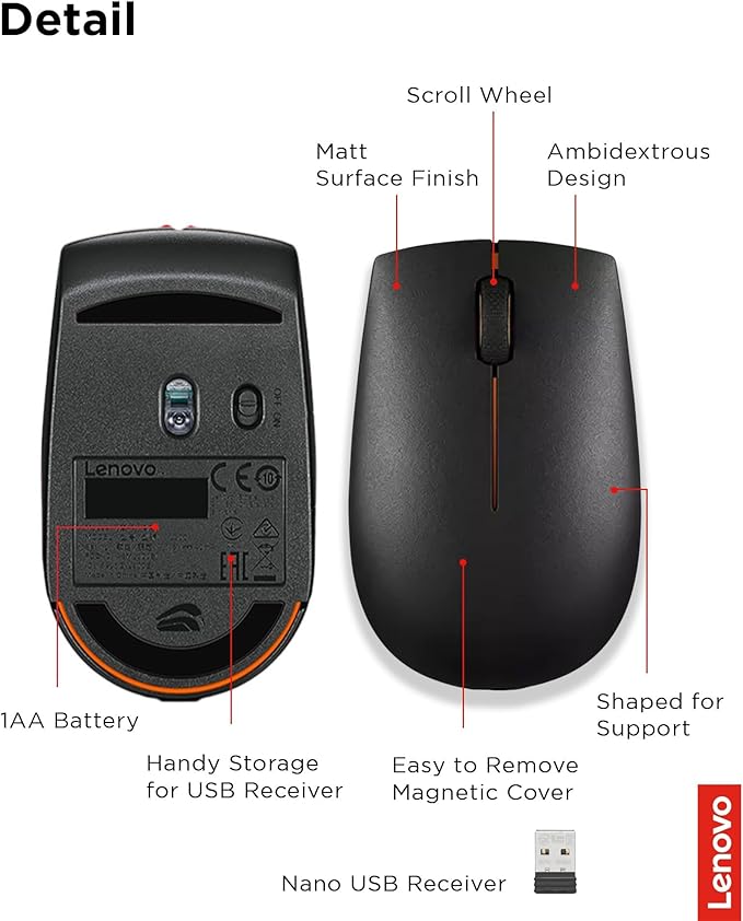 Lenovo 300 Wireless Compact Mouse