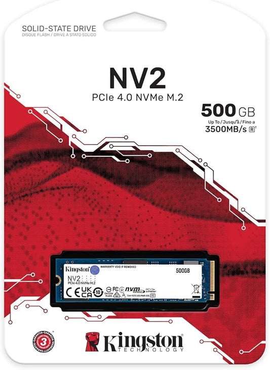 Kingston 500G NV2 M. 2 2280 PCIe 4.0 NVMe SSD