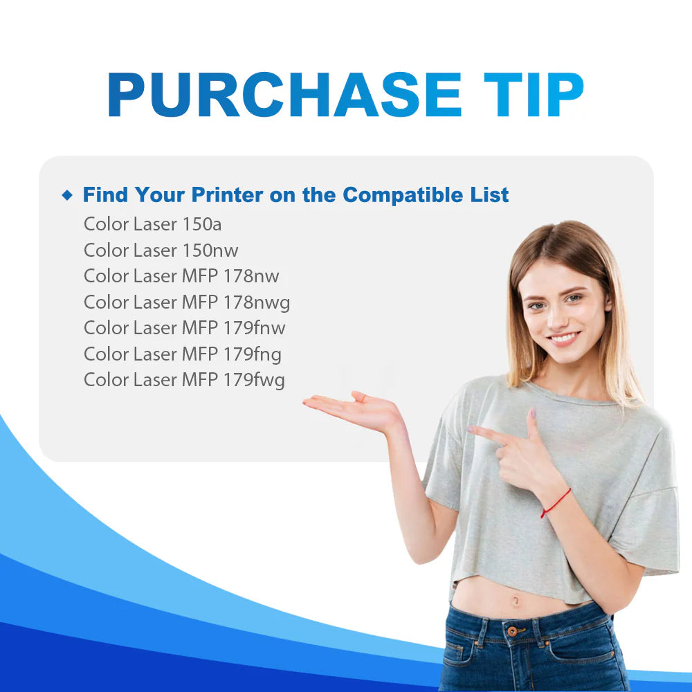 laser toner cartridge W2071A C (cyan)  150nw 150a MFP 179fnw 178nw 178nwg 179fwg