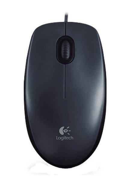 Logitech M90 USB Wired Mouse, 3 Buttons, Optical Tracking, 1000 DPI, Ambidextrous