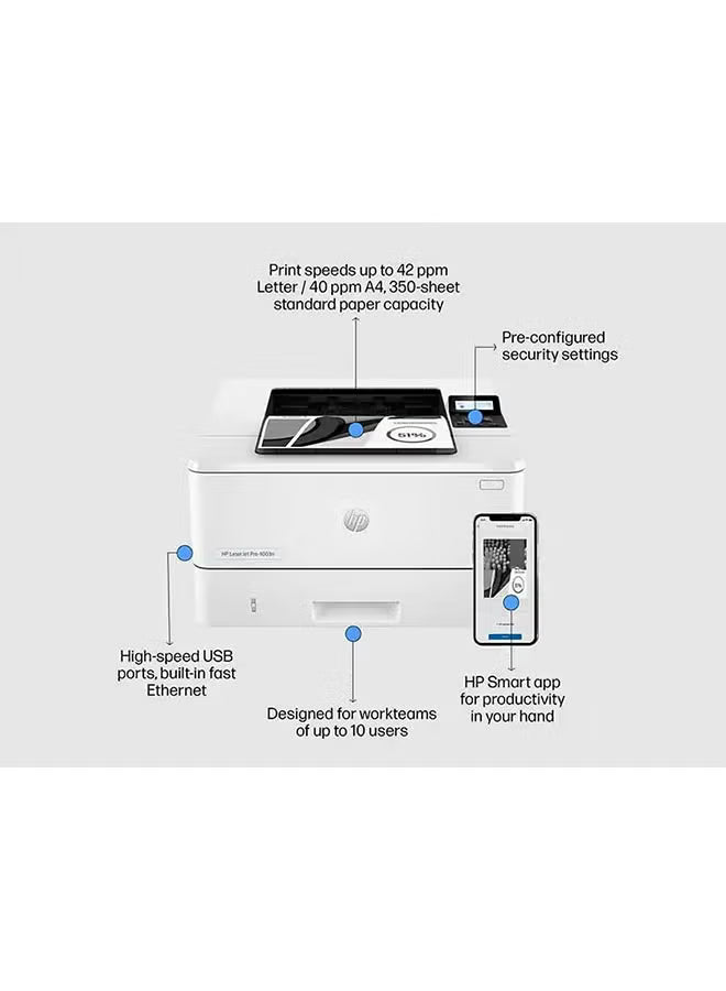 HP LaserJet Pro 4003dn Printer (2Z609A)