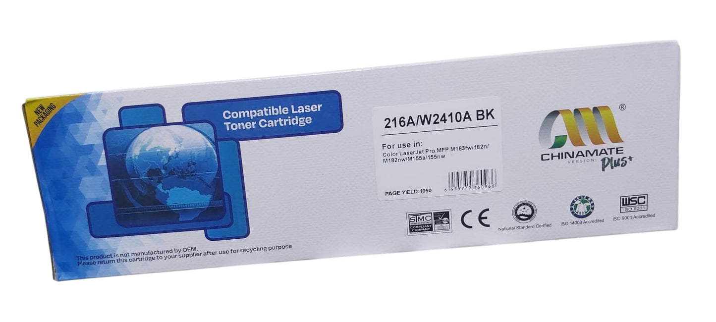 خرطوشة حبر ليزر 216A / W2410 BK (أسود) M155a M182nw M182n M183fw M183rw M183fdw