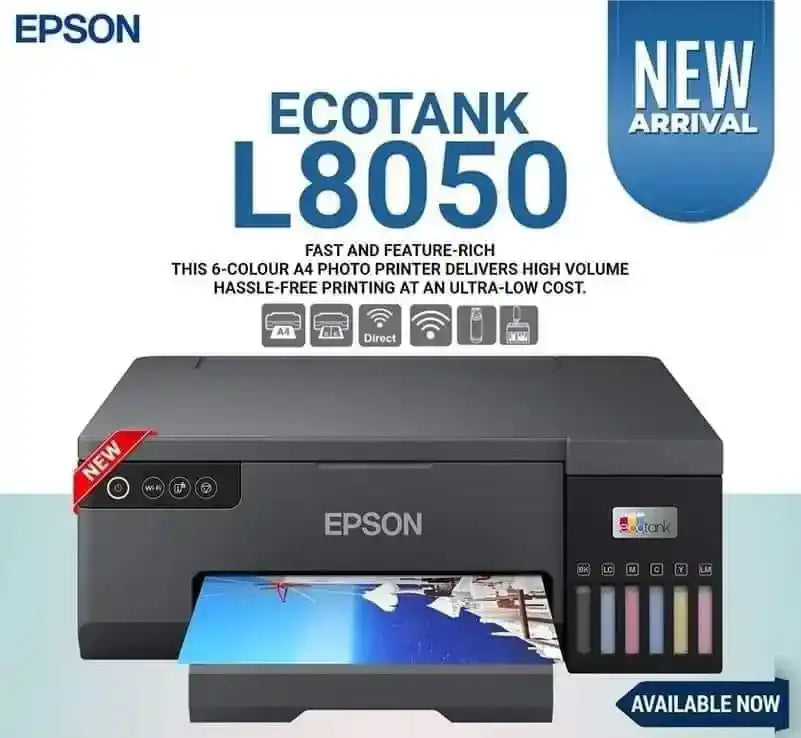 Epson Eco tank L8050 Color Photo Printer