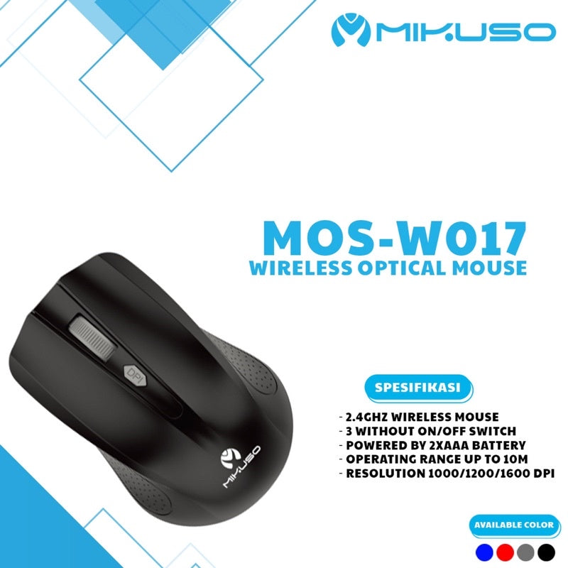 MIKUSO MOS-W017 WIRELESS MOUSE